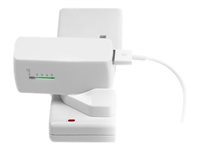 Targus 2-in-1 Wall Charger & Power Bank - Banque d'alimentation/adaptateur secteur - 2100 mAh - 1 A (USB) - blanc APD752EU