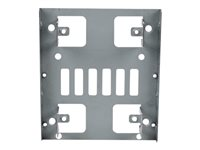 StarTech.com Kit de Montage pour 2 Disques Durs 2,5" SATA dans Baie 3,5" - Adaptateur DD 2,5" vers 3,5" - Bracket 3,5" pour HDD / SSD 2,5" - Adaptateur pour baie de stockage - 3,5" à 2,5" - acier - pour P/N: 25S22M2NGFFR, S322M225R, SAT2M2NGFF25, SAT32M225, SAT32MSAT257, ST521PMINT BRACKET25X2