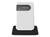 emporiaSIMPLICITYglam - Téléphone de service - RAM 32 Mo / Mémoire interne 64 Mo - 320 x 240 pixels - blanc V227