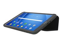 Incipio CLARION SHOCK ABSORBING TRANSLUCENT FOLIO - Protection à rabat pour tablette - Flex2O polymer - noir fumée - 10.1" SA-800-BSK