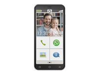 emporiaSMART.4 - 4G smartphone - RAM 3 Go / Mémoire interne 32 Go - microSD slot - 5" - 960 x 480 pixels - rear camera 13 MP - front camera 5 MP - noir S4_001_FRNL