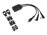 Targus 3-Way DC Charging Hydra - Adaptateur secteur - alimentation à 3 broches - noir - Europe - pour Targus Universal USB 3.0, Universal USB 3.0 DV4K ACC1009EUX