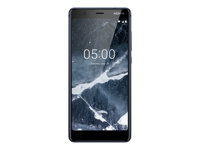 Nokia 5.1 - Android One - 4G smartphone - double SIM - RAM 3 Go / Mémoire interne 32 Go - microSD slot - Écran LCD - 5.5" - rear camera 16 MP - front camera 8 MP - bleu tempéré 11CO2L01A04