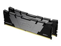 Kingston FURY Renegade - DDR4 - kit - 16 Go: 2 x 8 Go - DIMM 288 broches - 3600 MHz / PC4-28800 - CL16 - 1.35 V - mémoire sans tampon - non ECC - noir KF436C16RB2K2/16