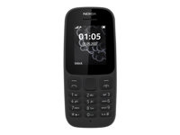 Nokia 105 (2017) - Téléphone de service - double SIM - RAM 4 Mo / Mémoire interne 4 Mo - 160 x 120 pixels - noir A00028629