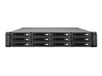 QNAP REXP-1210U-RP - Boîtier de stockage - 12 Baies (SATA-600) - SAS 6Gb/s (externe) - rack-montable - 2U REXP-1210U-RP