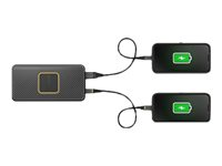 OtterBox - Banque d'alimentation sans fil - 10000 mAh - 18 Watt - 3 A - PD 3.0, QC 3.0 - 2 connecteurs de sortie (USB, USB-C) - sur le câble : USB, USB-C 78-52566