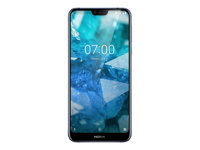 Nokia 7.1 - Android One - 4G smartphone - double SIM - RAM 3 Go / Mémoire interne 32 Go - microSD slot - 5.84" - 2280 x 1080 pixels - 2x caméras arrière 12 MP, 5 MP - front camera 8 MP - acier 11CTLS01A06