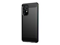 DLH DY-PS4752 - Coque de protection pour téléphone portable - silicone - noir - pour Samsung Galaxy A52 DY-PS4752