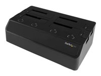 StarTech.com Station d'accueil USB 3.0 / eSATA pour 4 disques durs SATA de 2,5" / 3,5" - Dock 4x HDD / SSD SATA III 6 Gb/s - Noir - Boîtier de stockage - 4 Baies (SATA-600) SDOCK4U33E