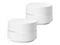 Google Wifi - - système Wi-Fi - (2 routeurs) - maillage - 1GbE - Wi-Fi 5 - Bi-bande GA00190-FR
