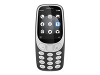 Nokia 3310 3G - 3G téléphone de service - double SIM / Mémoire interne 64 Mo - microSD slot - 320 x 240 pixels - rear camera 2 MP - Charbon A00028695