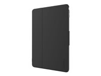 Incipio CLARION Folio - Protection à rabat pour tablette - cuir vegan, polyuréthanne thermoplastique (TPU) - noir - pour Apple iPad Air 2 IPD-353-BLK