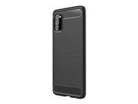 DLH - Coque de protection pour téléphone portable - silicone - noir - pour Samsung Galaxy A03s DY-PS4763