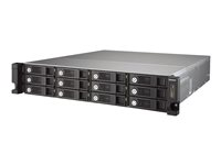 QNAP UX-1200U-RP - Baie de disques - 12 Baies (SATA-600) x 0 - USB 3.0 (externe) - rack-montable - 2U UX-1200U-RP