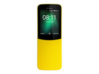 Nokia 8110 4G - 4G téléphone de service - double SIM - RAM 512 Mo / Mémoire interne 4 Go - microSD slot - 320 x 240 pixels - rear camera 2 MP - jaune 16ARGY01A03