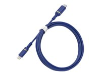 OtterBox Standard - Câble Lightning - Lightning mâle pour 24 pin USB-C mâle - 1 m - bleu cobalt bolt - USB Power Delivery (60W) 78-52649