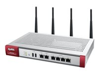 Zyxel USG60W - UTM Bundle - dispositif de sécurité - avec 1 an de AV+IDP, AS, CF - 2 utilisateurs SSL VPN - GigE - Wi-Fi - Bande double - rack-montable ZY-USG60WPACKUTM