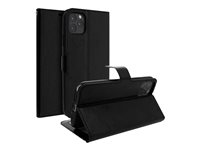 DLH - Étui à rabat pour téléphone portable - noir - pour Apple iPhone 13 Pro DY-PS4757