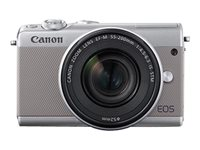 Canon EOS M100 - Appareil photo numérique - sans miroir - 24.2 MP - APS-C - 1080p / 60 pi/s - corps uniquement - Wi-Fi, NFC, Bluetooth - gris 2211C002