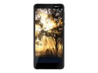 Nokia 3.1 - Android One - 4G smartphone - double SIM - RAM 2 Go / Mémoire interne 16 Go - microSD slot - 5.2" - rear camera 13 MP - front camera 8 MP - noir/chrome 11ES2B01A17
