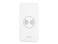 Urban Factory Power Bank Bigee Wireless 10000mAh USB-C - Banque d'alimentation sans fil - 10 Ah - 2 A - 2 connecteurs de sortie (USB, 24 pin USB-C) - blanc BEB10UF