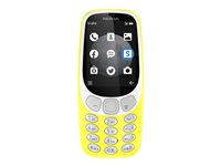Nokia 3310 3G - 3G téléphone de service - double SIM / Mémoire interne 128 Mo - microSD slot - 320 x 240 pixels - rear camera 2 MP - jaune A00028694