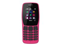 Nokia 110 - Téléphone de service - double SIM - RAM 4 Mo / Mémoire interne 4 Mo - microSD slot - rear camera 0,08 MP - rose 16NKLP01A02