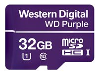 WD Purple WDD032G1P0A - Carte mémoire flash - 32 Go - UHS-I U1 / Class10 - micro SDHC - violet WDD032G1P0A