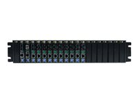 StarTech.com Chassis modulaire pour convertiseur Media Fibre Optique vers Ethernet ET Serie 2 Rack 2U - 20 fentes - Base d'extension modulaire - 2U - rack-montable - pour P/N: ET91000LC2, ET91000LCOAM, ET91000SC2, ET91000SFP2, ET91000SFP2C, ET91000SM402 ETCHS2U