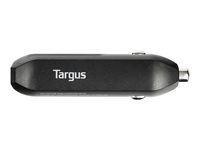 Targus Universal Car Charger - Adaptateur d'alimentation pour voiture - 4.8 A - 2 connecteurs de sortie (USB) - noir - Europe APD751EU