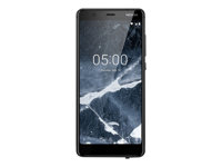 Nokia 5.1 - Android One - 4G smartphone - double SIM - RAM 3 Go / Mémoire interne 32 Go - microSD slot - Écran LCD - 5.5" - rear camera 16 MP - front camera 8 MP - noir 11CO2B01A04